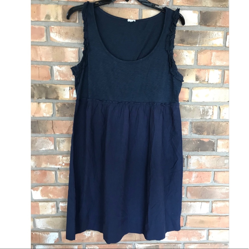 J. Crew Women’s Navy Blue Sleeveless Dress    Large